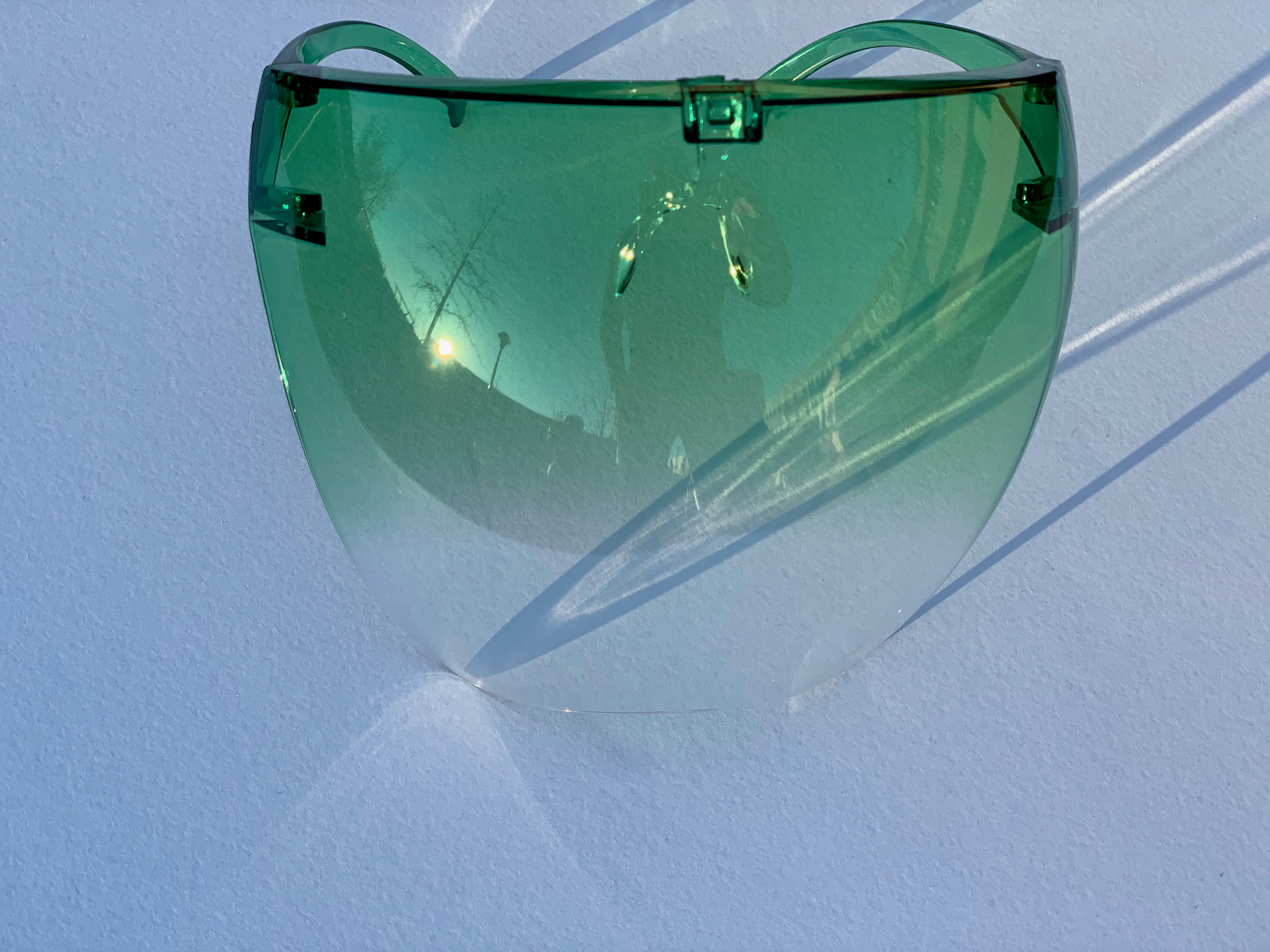 Tinted Face Shield - Green Ombré