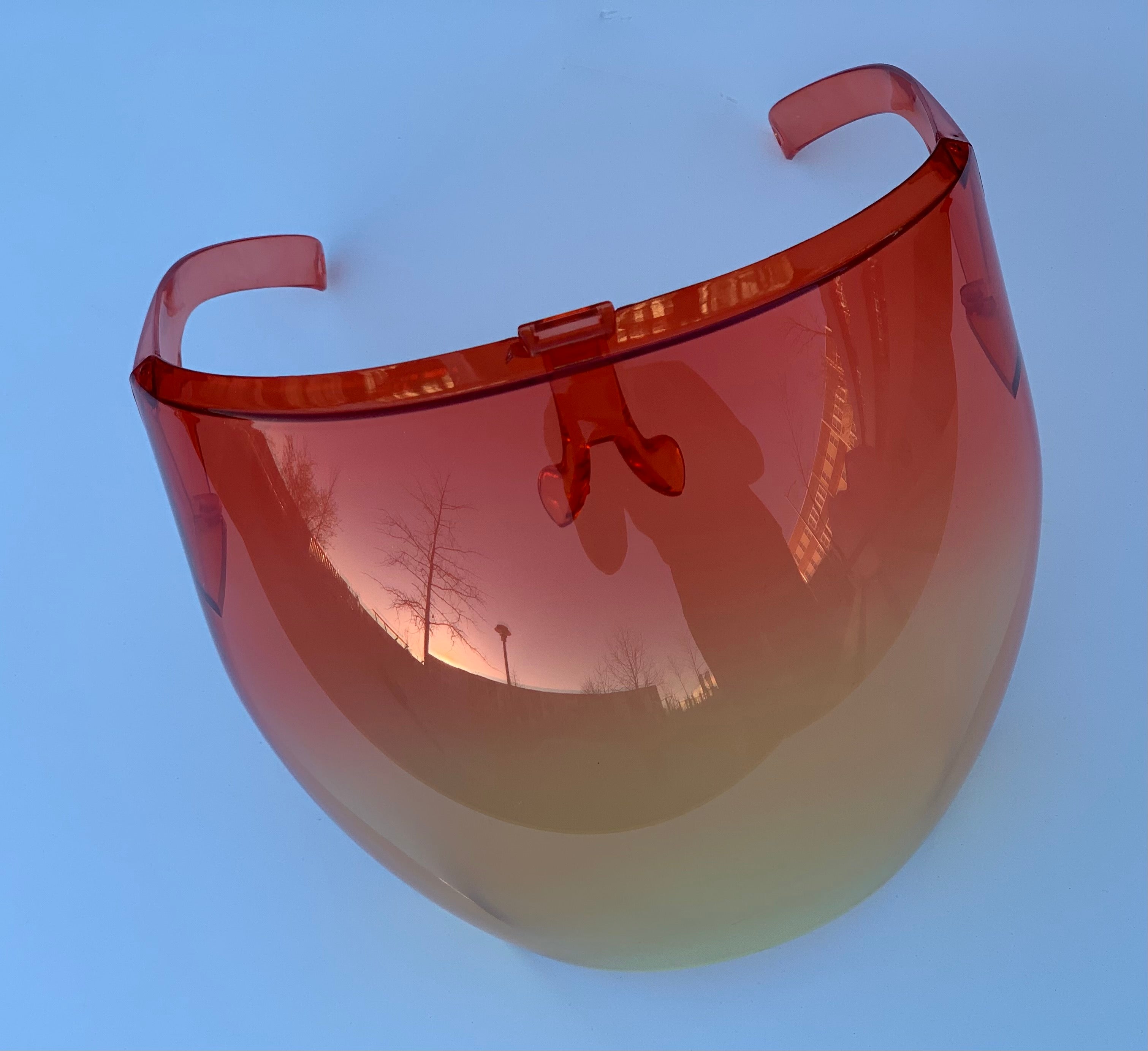 Tinted Face Shield - Dark-Orange Ombré